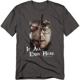 Harry Potter It All Ends Here Men's 18/1 Cotton Short-Sleeve T-Shirt
